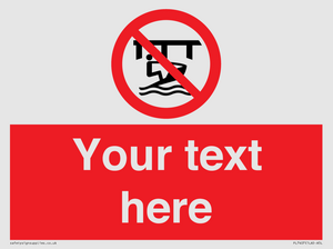 Custom Do not use watercraft in the vicinity of piers